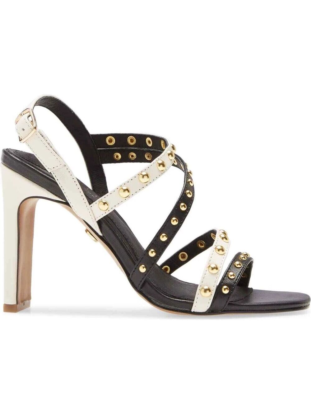 Cecelia New York Vanessa Alabaster Embellished Sandals Black 8.5 ($229.)
